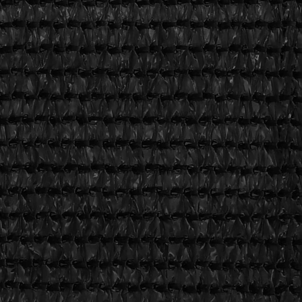 Balcony Screen Black 75x500 cm HDPE