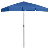 Beach Parasol Azure Blue 180x120 cm
