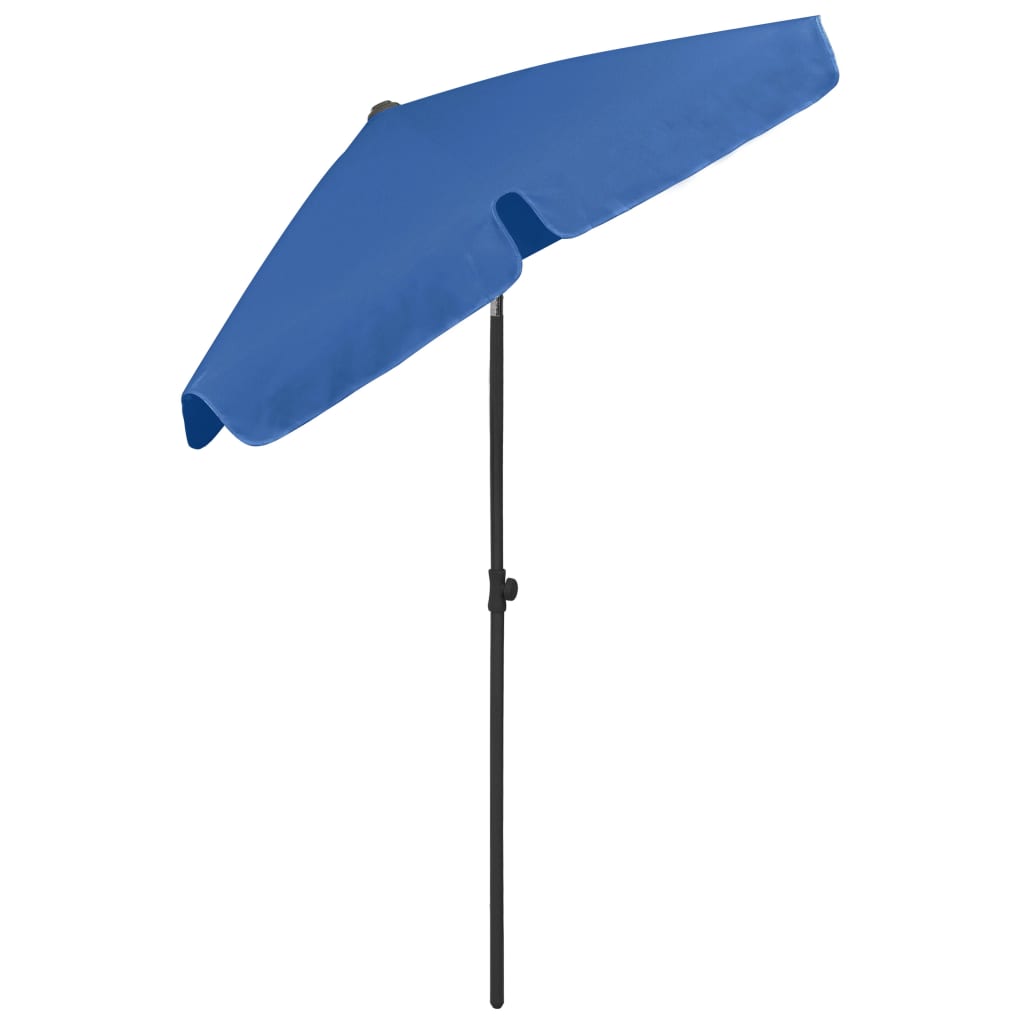 Beach Parasol Azure Blue 180x120 cm