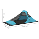 Camping Tent 317x240x100 cm Blue