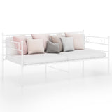 Sofa Bed Frame without Mattress White Metal 90x200 cm