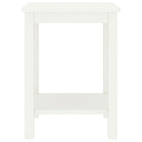 Bedside Cabinet White 35x30x47 cm Solid Pinewood