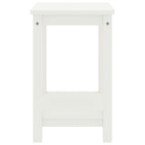 Bedside Cabinet White 35x30x47 cm Solid Pinewood