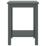 Bedside Cabinet Dark Grey 35x30x47 cm Solid Pinewood