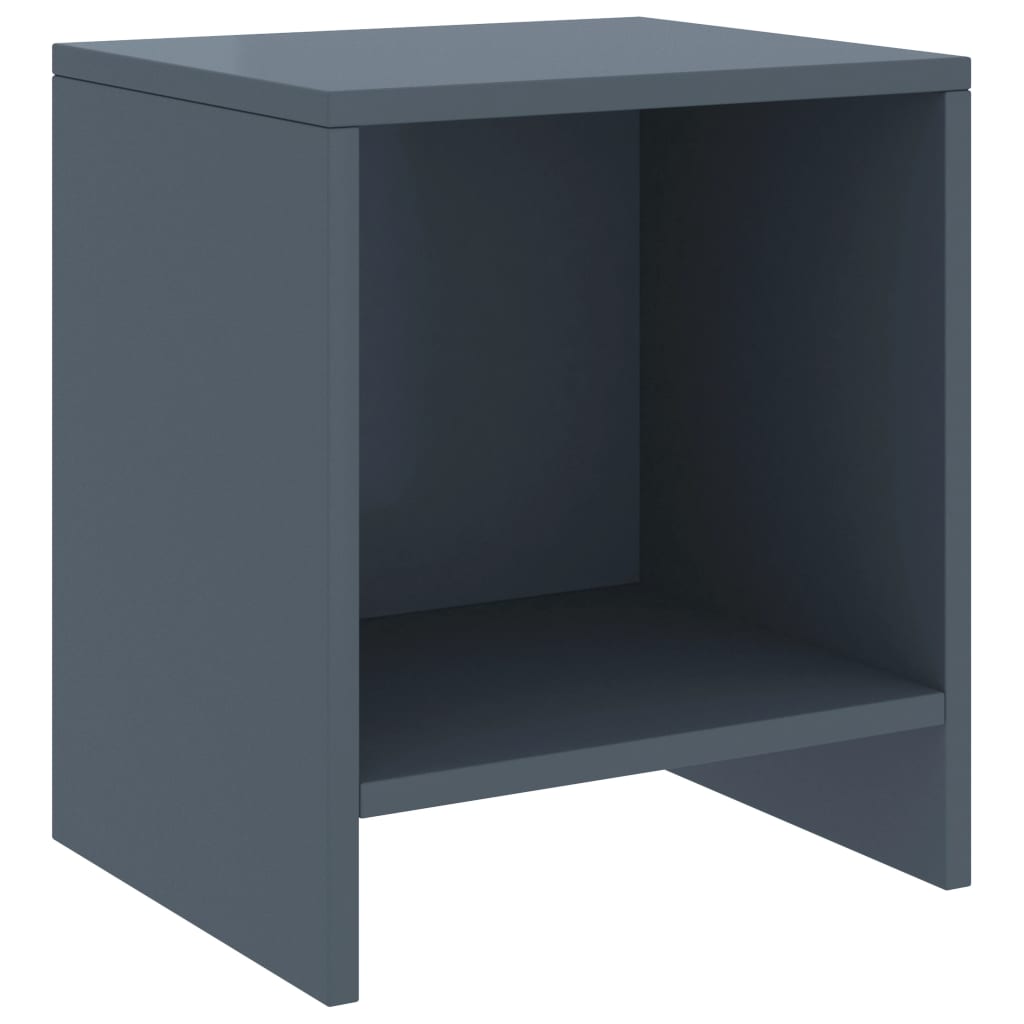 Bedside Cabinet Light Grey 35x30x40 cm Solid Pinewood