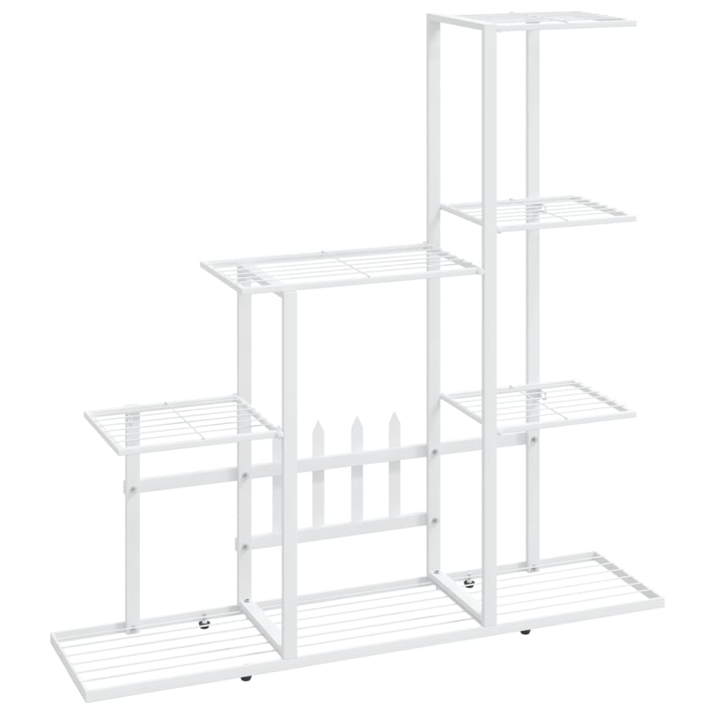 Flower Stand 94.5x25x88 cm White Metal