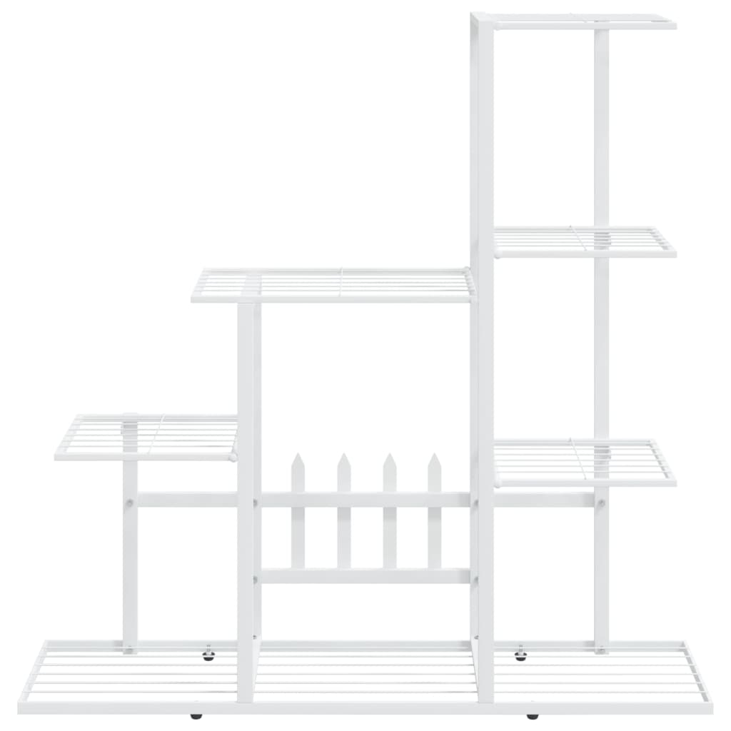 Flower Stand 94.5x25x88 cm White Metal