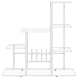 Flower Stand 94.5x25x88 cm White Metal