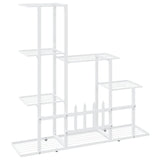 Flower Stand 94.5x25x88 cm White Metal