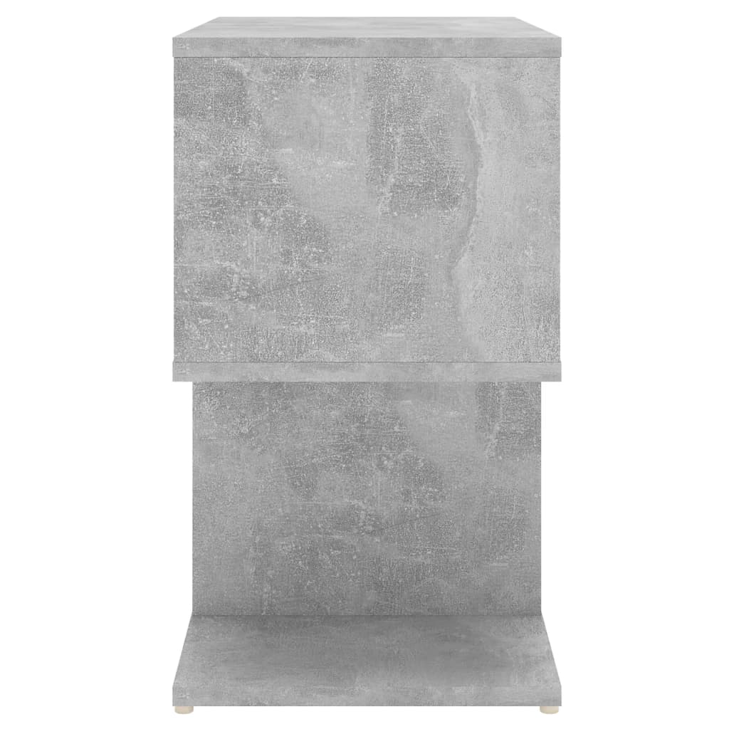 Bedside Cabinet Concrete Grey 50x30x51.5 cm Engineered Wood