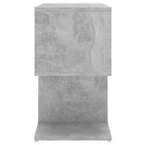 Bedside Cabinet Concrete Grey 50x30x51.5 cm Engineered Wood