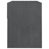 Bedside Cabinets 2 pcs Grey 40x31x40 cm Solid Pinewood