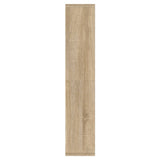 Mirror Cabinet with LED Sonoma Oak 91x15x76.5 cm