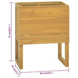 Bathroom Cabinet 60x40x75 cm Solid Wood Teak