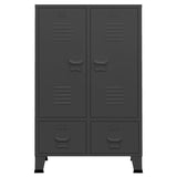 Industrial Wardrobe Anthracite 67x35x107 cm Steel