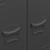 Industrial Wardrobe Anthracite 67x35x107 cm Steel