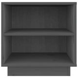 Bedside Cabinet Grey 40x34x40 cm Solid Wood Pine