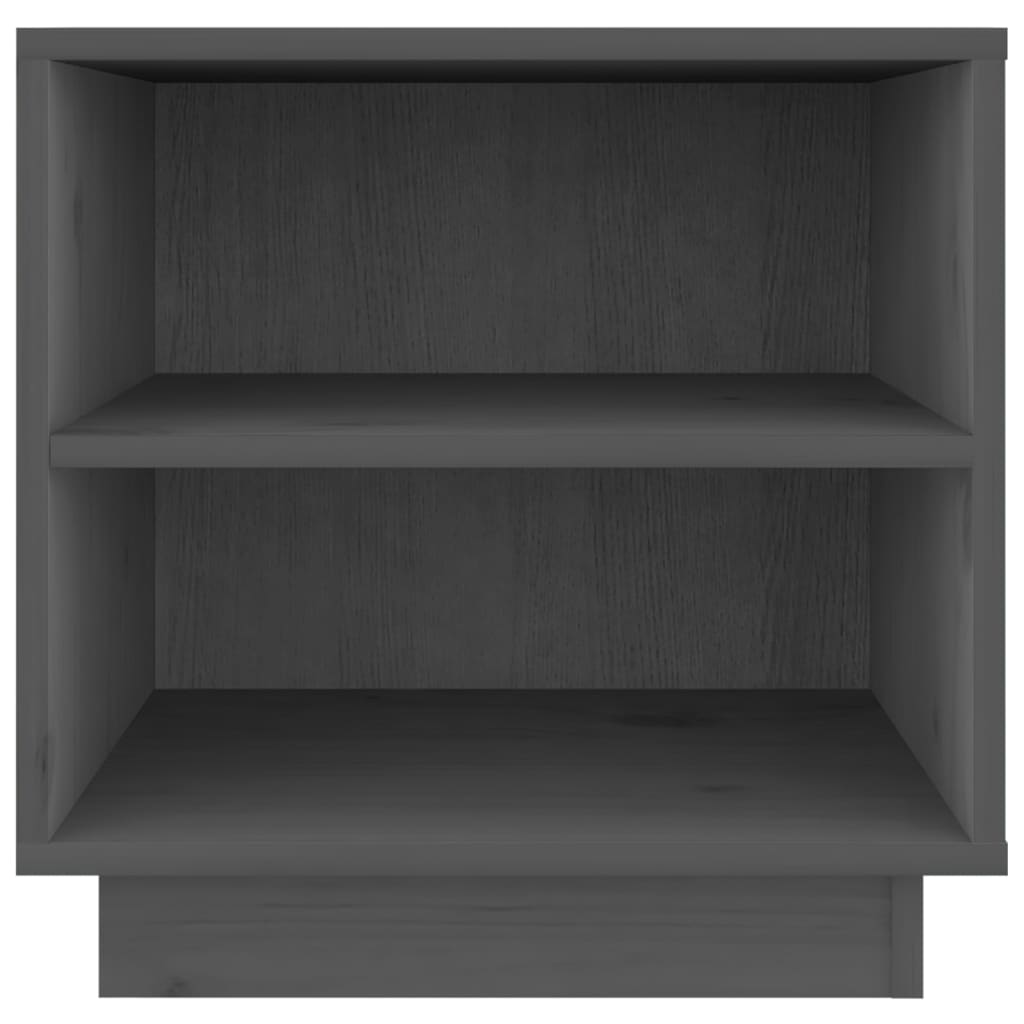 Bedside Cabinets 2 pcs Grey 40x34x40 cm Solid Wood Pine