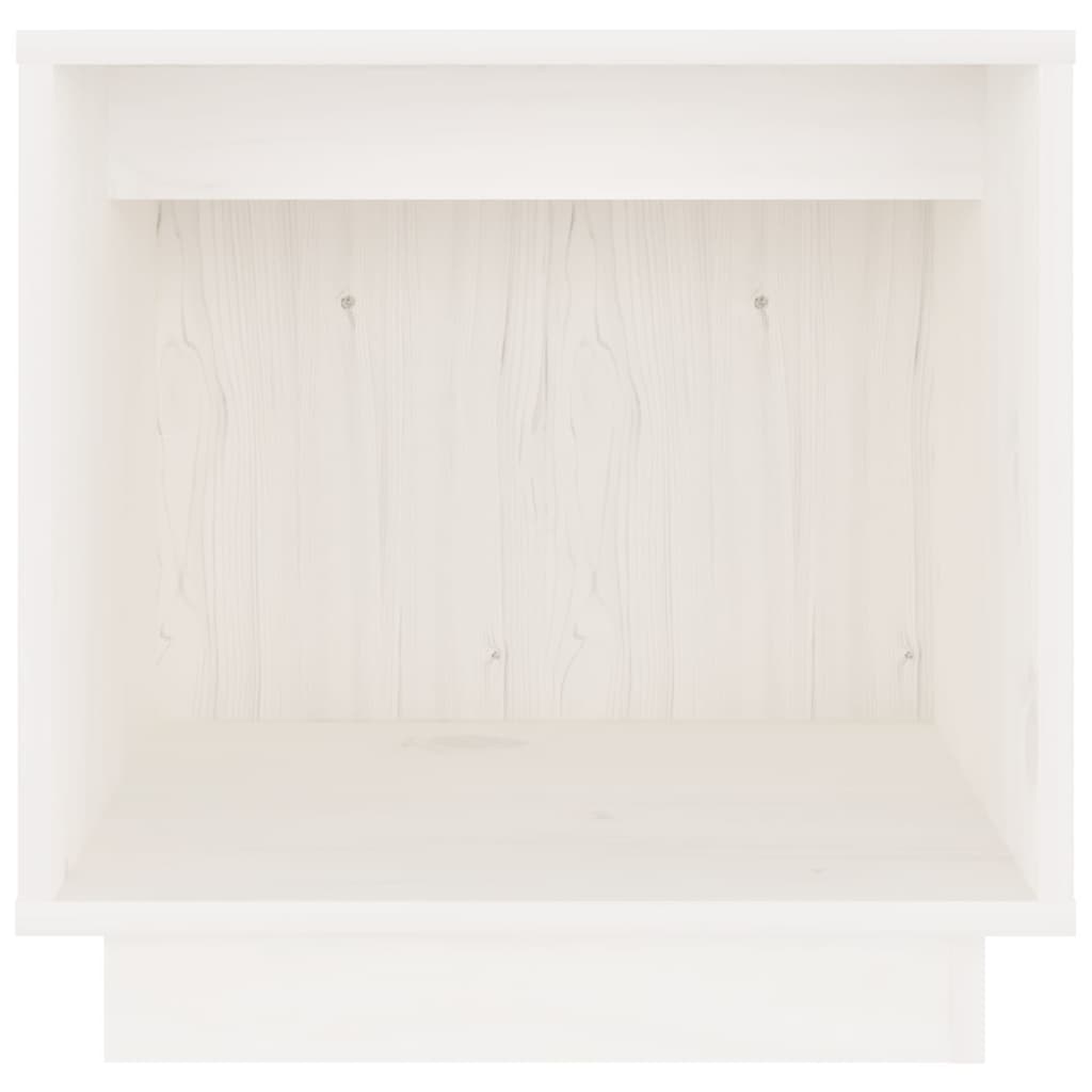 Bedside Cabinets 2 pcs White 40x30x40 cm Solid Wood Pine