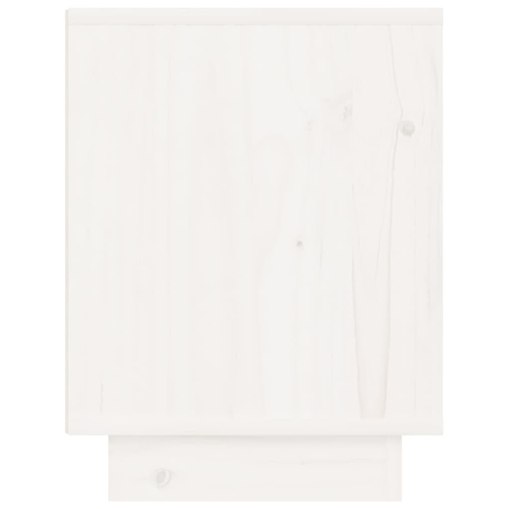 Bedside Cabinets 2 pcs White 40x30x40 cm Solid Wood Pine