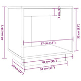 Bedside Cabinets 2 pcs White 40x30x40 cm Solid Wood Pine