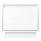 Bedside Cabinet White 35x34x32 cm Solid Wood Pine
