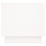 Bedside Cabinet White 35x34x32 cm Solid Wood Pine