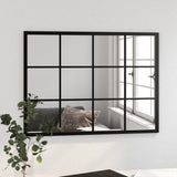 LaKaza Wall Mirror Black 80x60 cm Metal