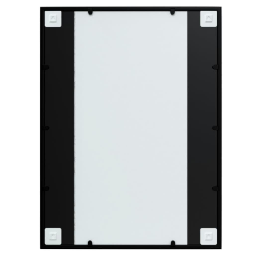 LaKaza Wall Mirror Black 80x60 cm Metal