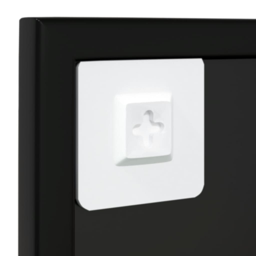 LaKaza Wall Mirror Black 80x60 cm Metal