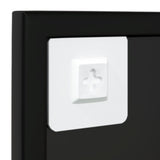LaKaza Wall Mirror Black 80x60 cm Metal