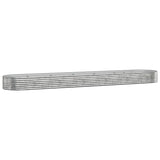 Garden Raised Bed Powder-coated Steel 507x100x36 cm Silver