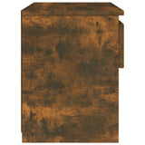 Bedside Cabinets 2 pcs Smoked Oak 40x30x39 cm Engineered Wood
