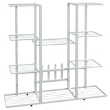 Flower Stand 94.5x25x89 cm White Iron