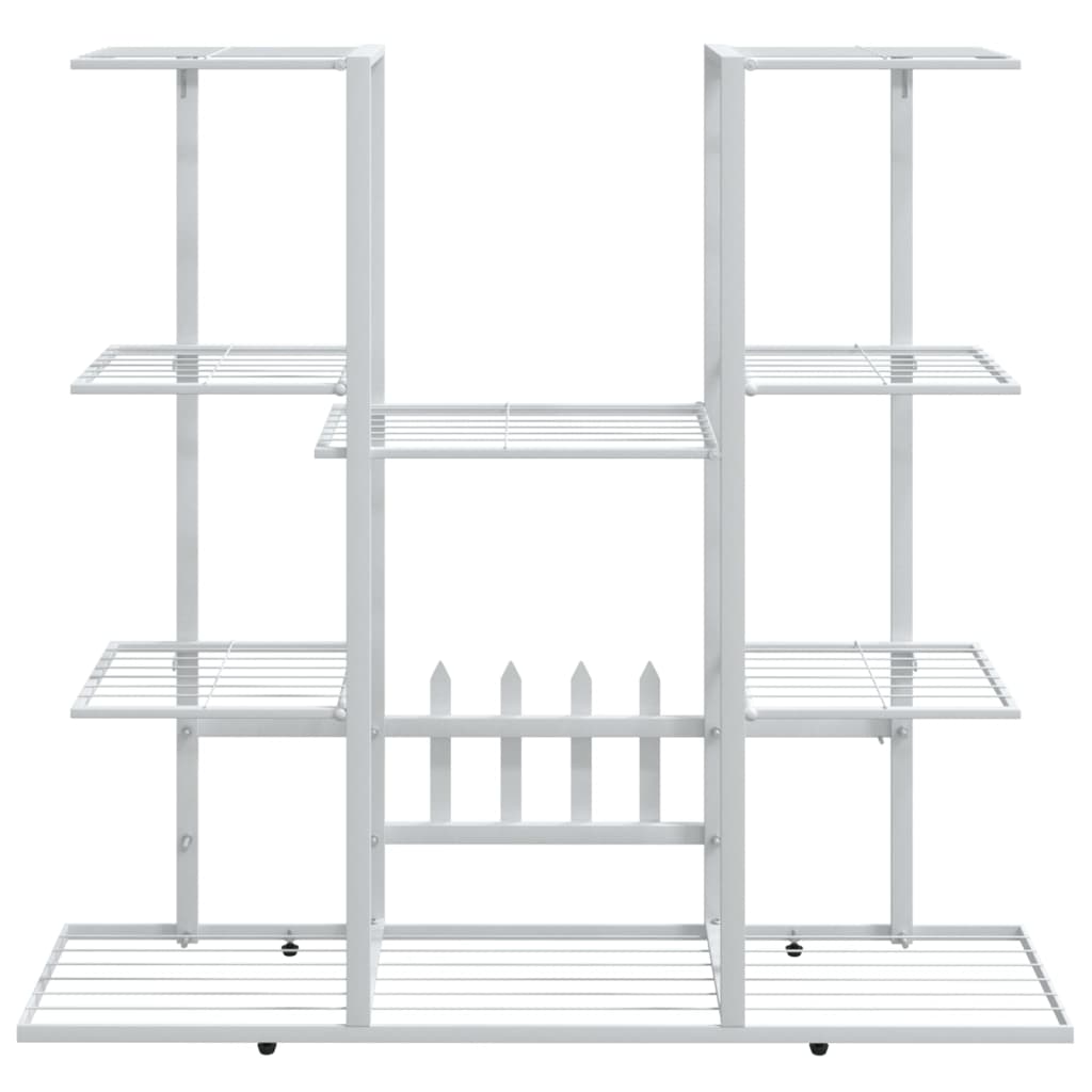 Flower Stand 94.5x25x89 cm White Iron