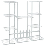 Flower Stand 94.5x25x89 cm White Iron