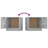 Bedside Cabinets 2 pcs Grey Sonoma 40x39x40 cm