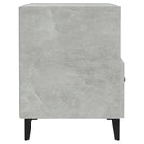 Bedside Cabinet Concrete Grey Engineered Wood
