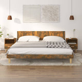 Bedside Cabinets 2 pcs Smoked Oak 40x35x47 cm