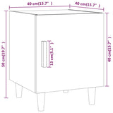 Bedside Cabinet Grey Sonoma Engineered Wood
