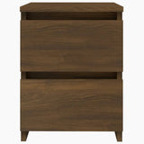 Bedside Cabinet Brown Oak 30x30x40 cm Engineered Wood