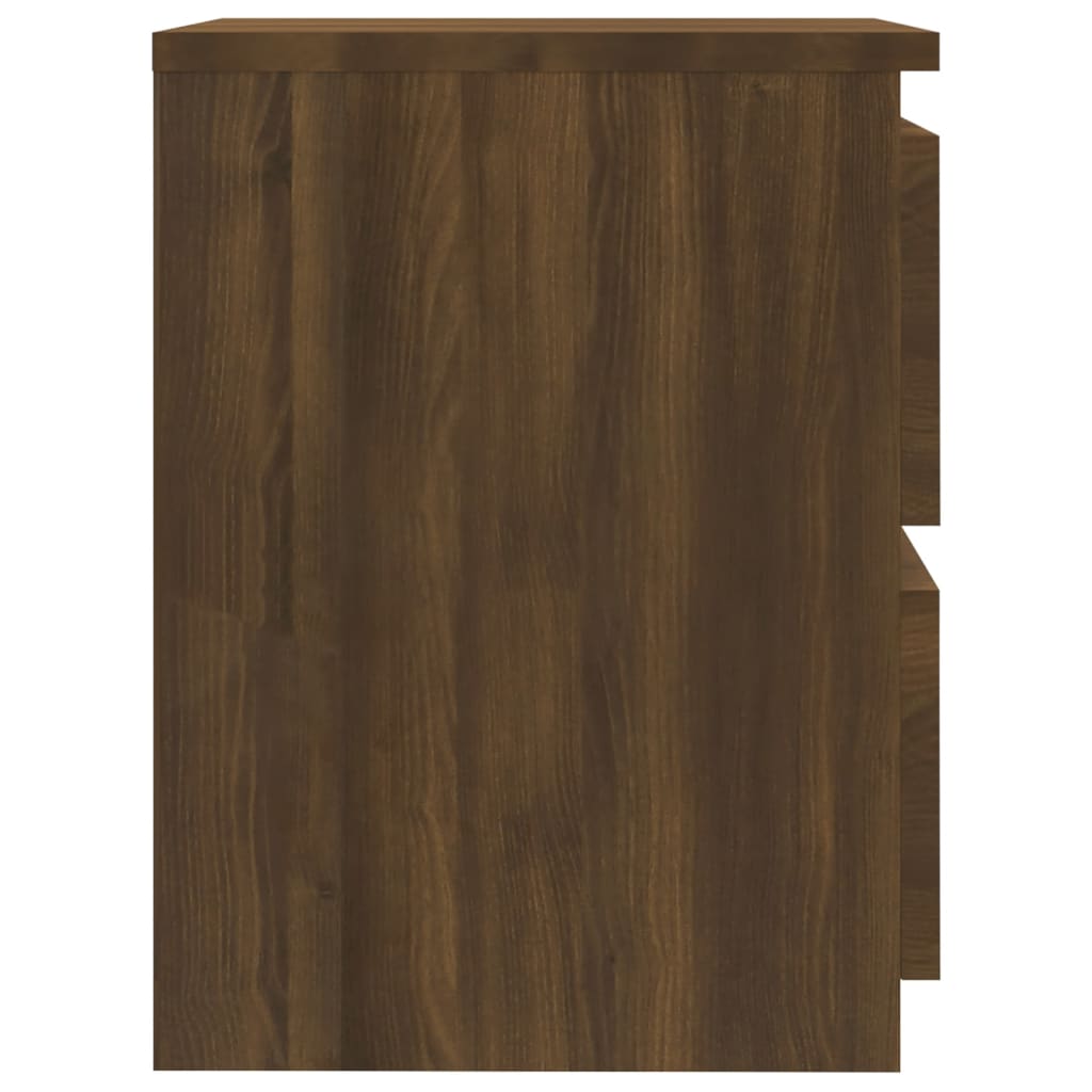 Bedside Cabinet Brown Oak 30x30x40 cm Engineered Wood