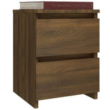 Bedside Cabinet Brown Oak 30x30x40 cm Engineered Wood