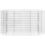 Gabion Raised Bed Galvanised Iron 190x50x100 cm