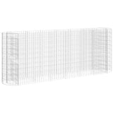 Gabion Raised Bed Galvanised Iron 260x50x100 cm