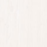 Bed Frame without Mattress White Solid Wood 150x200 cm King Size King Size