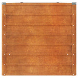 Garden Raised Bed Rusty 400x80x77 cm Corten Steel