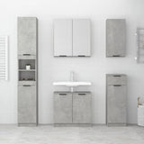 Bathroom Cabinet Concrete Grey 64.5x33.5x59 cm Engineered Wood