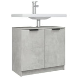 Bathroom Cabinet Concrete Grey 64.5x33.5x59 cm Engineered Wood