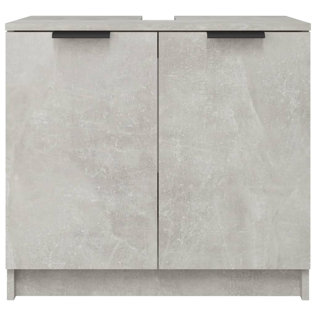 Bathroom Cabinet Concrete Grey 64.5x33.5x59 cm Engineered Wood